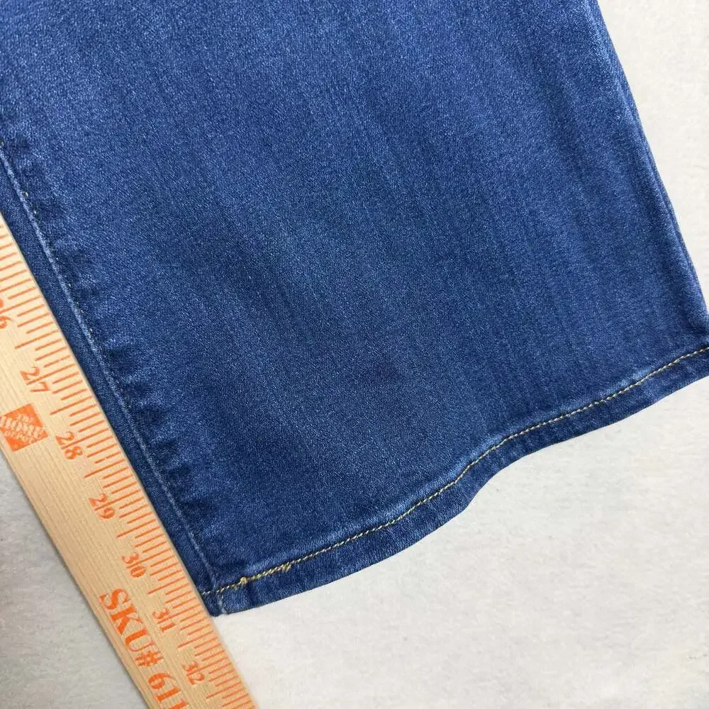 Levis 726 Flare Jeans Women 28 (28x31) Blue Denim Stretch Boho Hipster Western